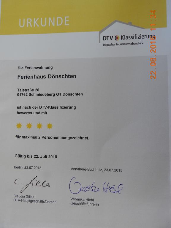 Ferienhaus Doenschten Dippoldiswalde Quarto foto